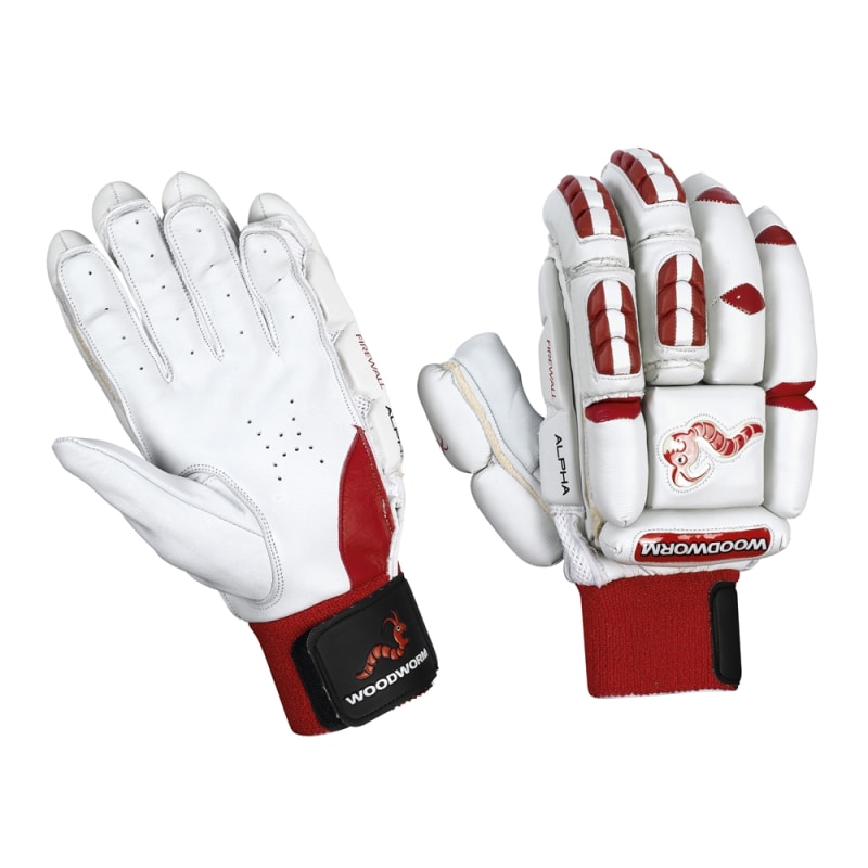 Woodworm Cricket Wand Flame Batting Gloves Mens Left Hand 