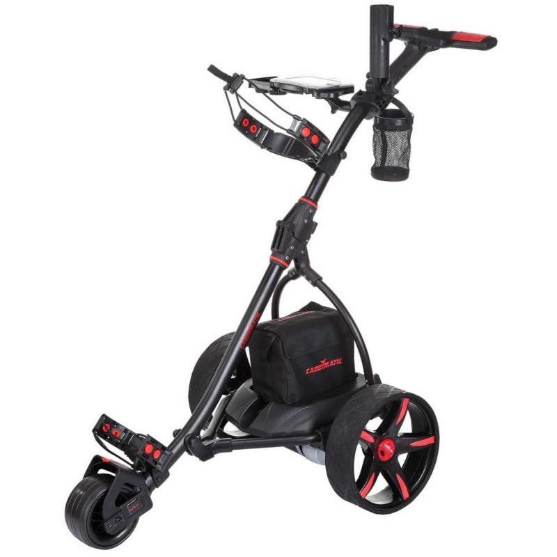 Caddymatic V2 Electric Golf Trolley / Cart with Upgraded 36 Hole Battery With Auto-Distance Functionality
