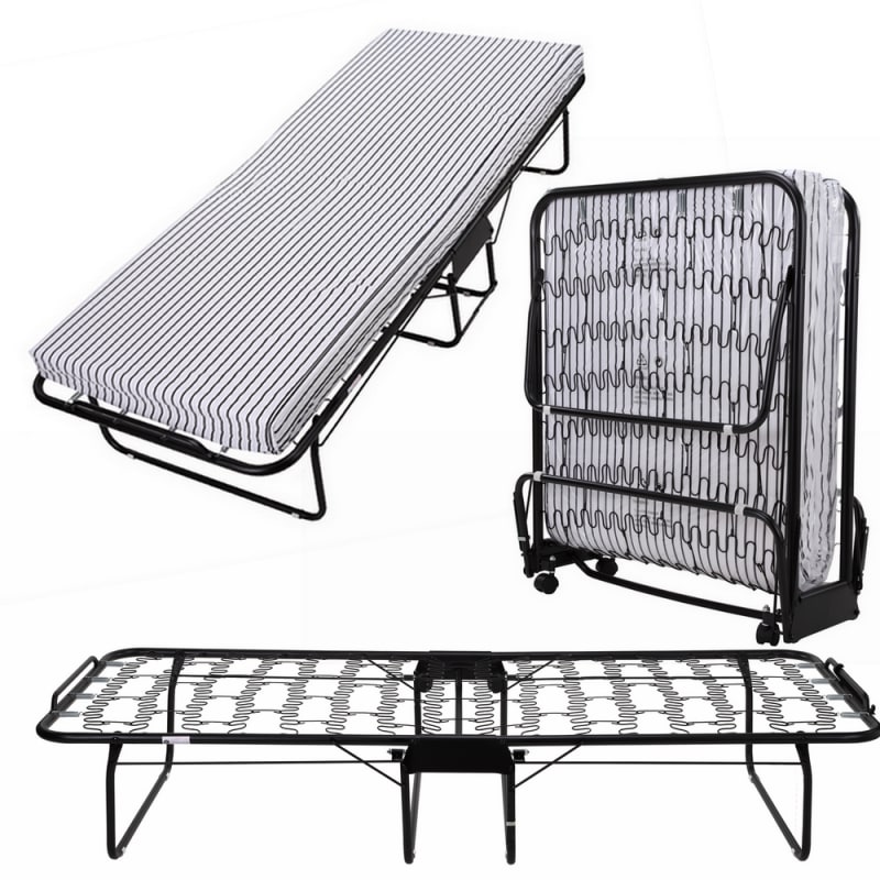 Homegear Rollaway Heavy Duty Steel Frame Metal Spring Folding Twin Guest Bed Golf Outlets Of America Golf Outlets Of America