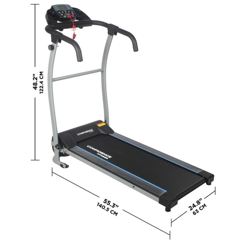Confidence Fitness TP-3 Folding Electric Treadmill Motorised Running Machine 