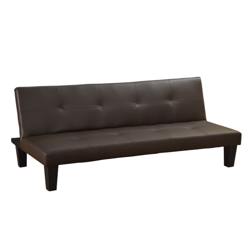 Open Box Homegear Modern Faux Leather Sofa Couch Bed Brown