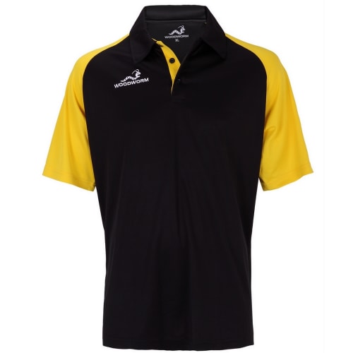 Woodworm Pro Cricket Short Sleeve Shirt Gold