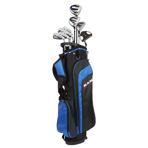 Ram Golf EZ3 Mens -1" Shorter Golf Clubs Set with Stand Bag - Graphite/Steel Shafts
