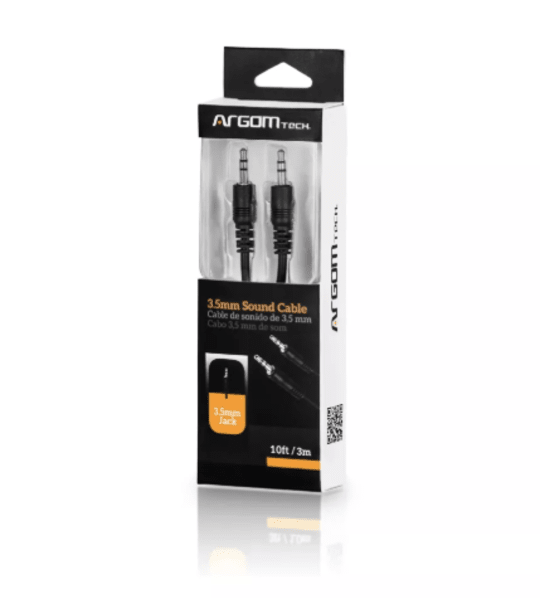 ARGOM Cable de sonido 3.5mm Jack /  3 metros