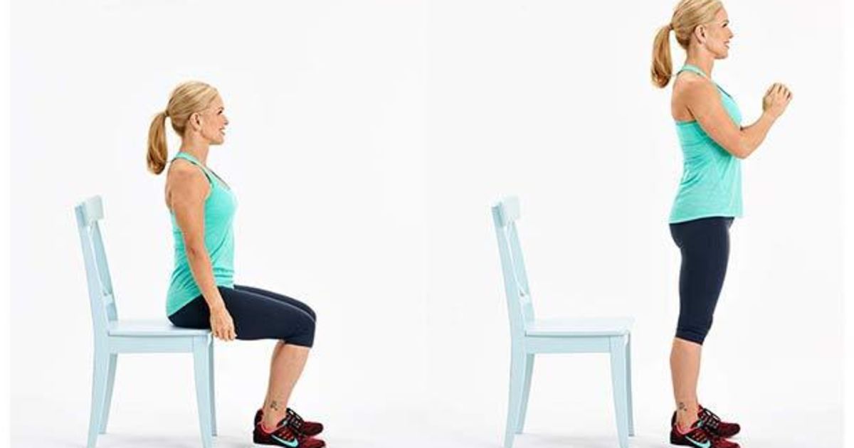 Stand up sit. Тренировка со стулом. Упражнения на стуле. Приседание на стул упражнение. Упражнения со стулом для ног и ягодиц.