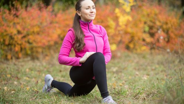 low lunge yoga pose