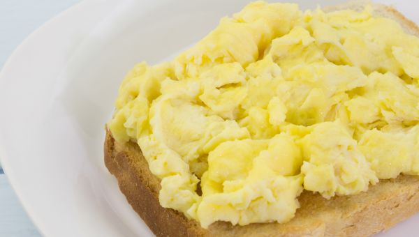 egg whites and toase