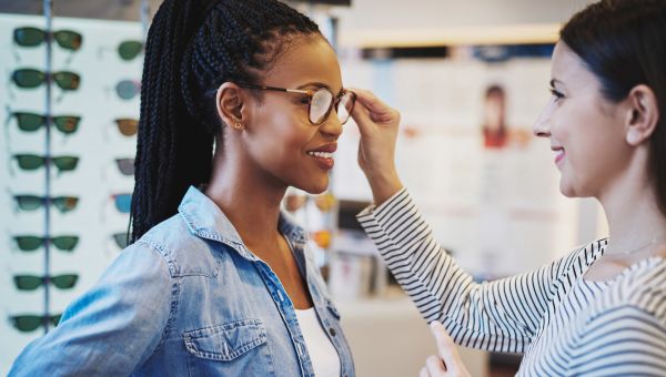 glasses, eye exam