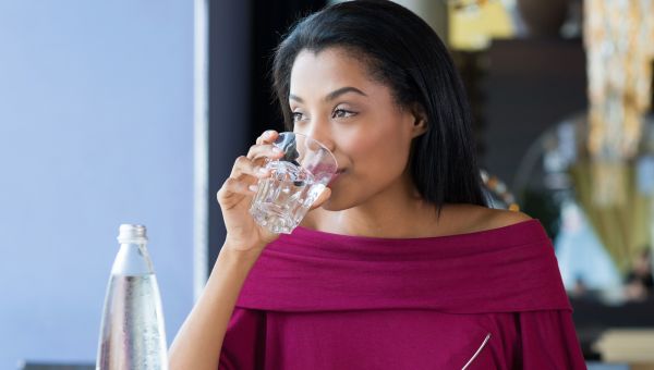 woman drinking water, reasons to drink water, clean water
