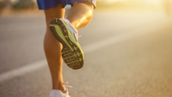 Man running outdoors