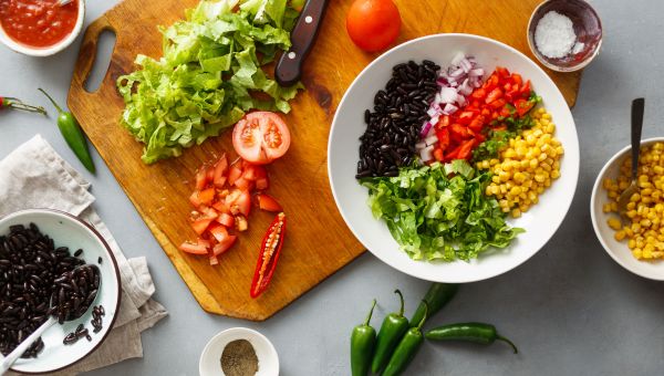 Fiesta sweet potato bowl