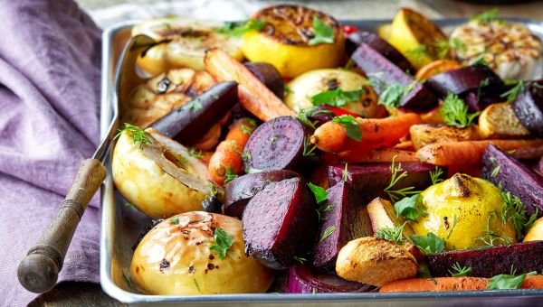 Roasted rainbow bowl