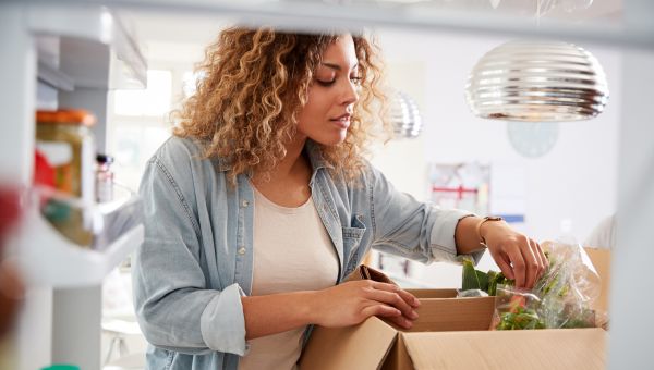 unloading groceries