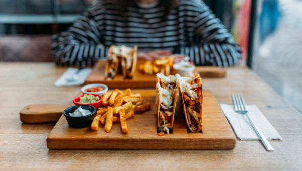 tacos and fries