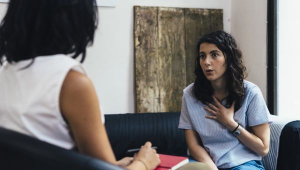 young woman in therapy