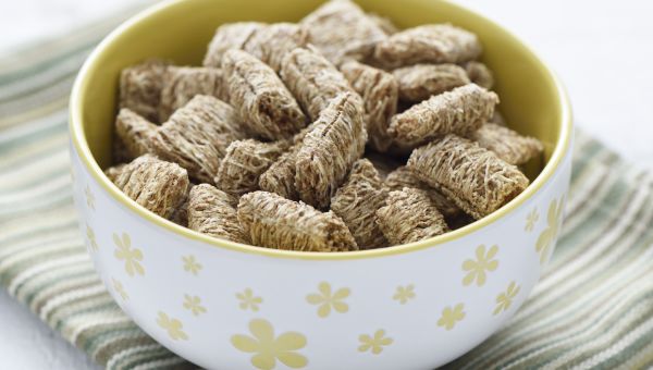 bowl of shredded wheat cereal