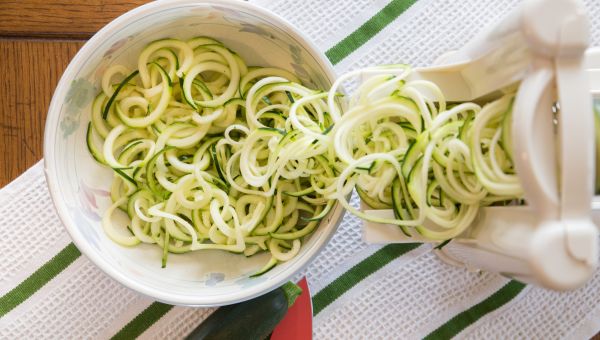 spiralizer with zucchini