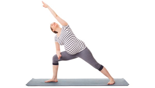prenatal yoga, yoga, yoga pose, pregnant woman
