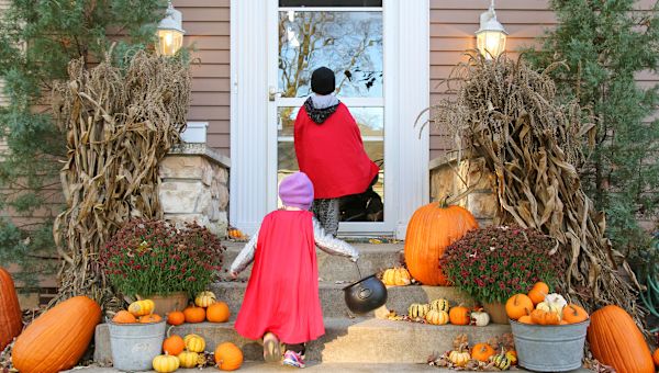 pumpkin, halloween, kids trick or treating, kid halloween costume