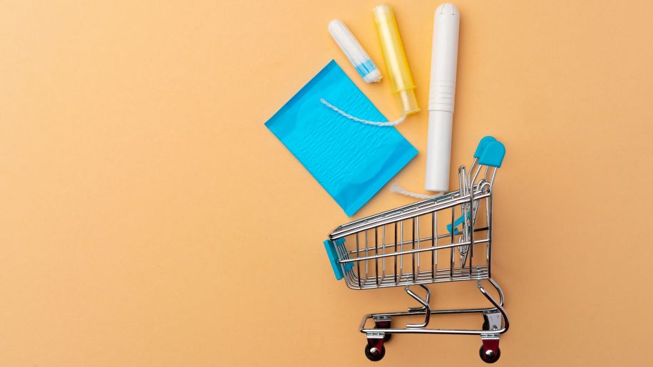 Various types of birth control in a cart.