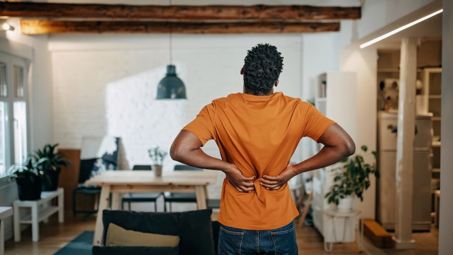 man with back pain