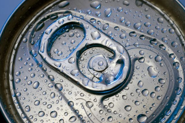 top of a soda can