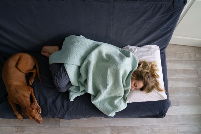 Atypical depression is associated with hypersomnia—a person may sleep for normal or excessive amounts of time, but still struggle with daytime sleepiness and low energy.