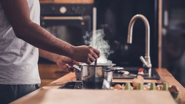 Man cooking.