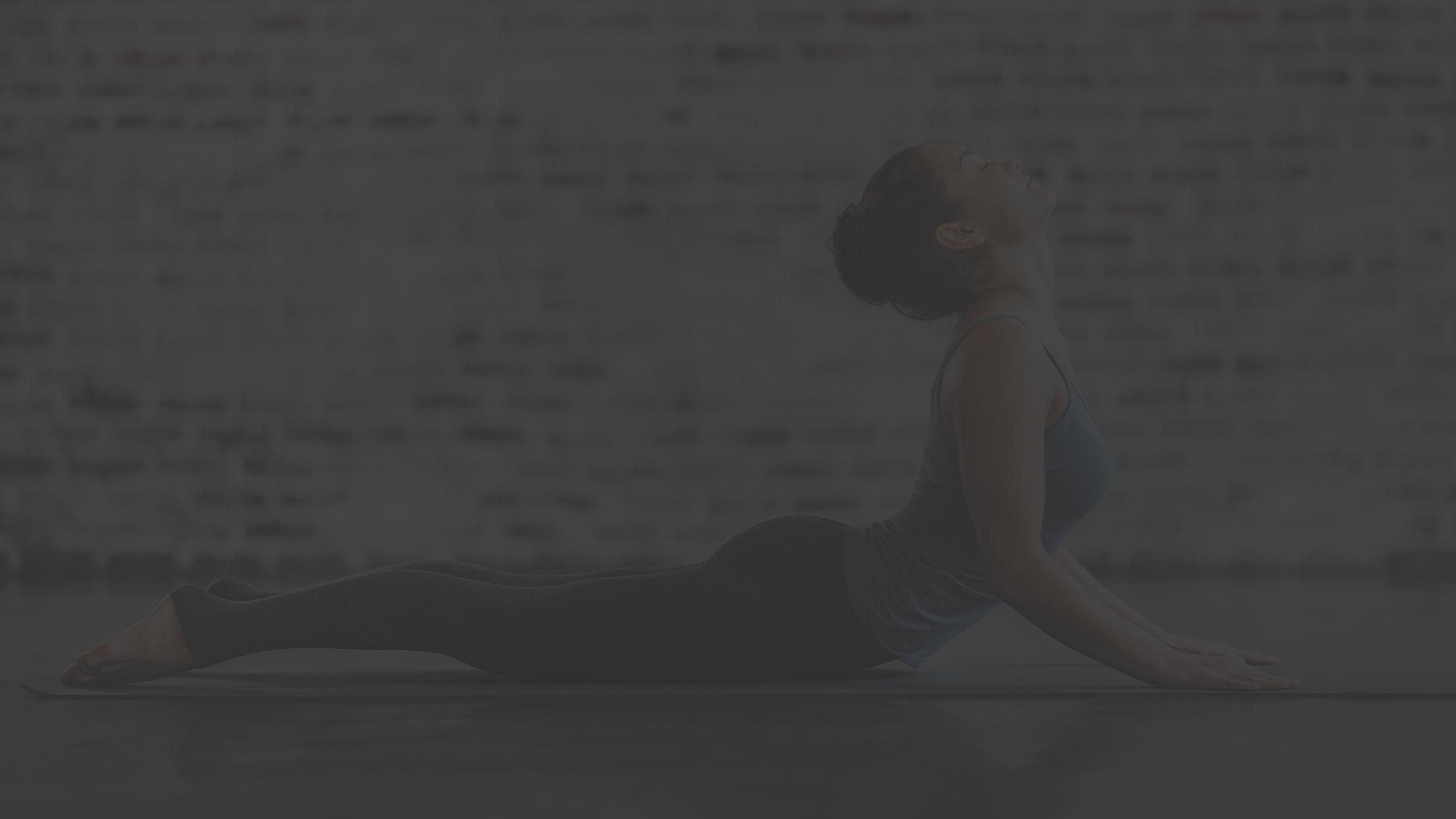 woman doing yoga pose, cobra