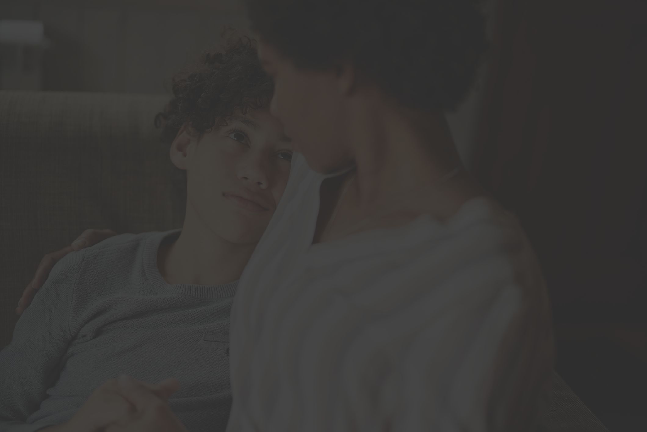 mother holding child