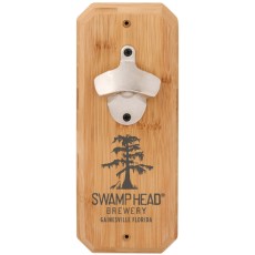Emerson Bamboo Plaque Wall Mounted Bottle Opener