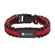 Paracord Survival Bracelet with Metal Plate