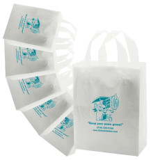 Promotional Frosted Soft Loop Handle Bags