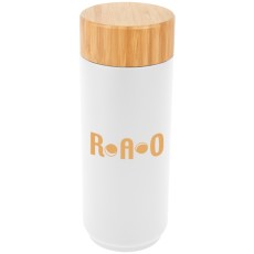 16 oz. Stainless Steel Lexington Bottle with Bamboo Lid