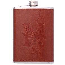 8 oz Leather Flask 