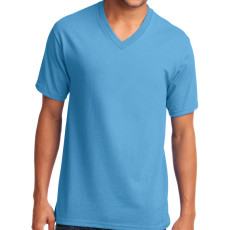 Port & Company 5.4-oz 100% Cotton V-Neck T-Shirt (Apparel)
