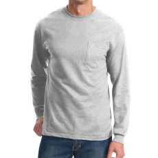 Port & Company - Long Sleeve Essential T-Shirt with Pocket (Apparel)