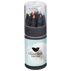 Blackwood 12-Piece Colored Pencil Set in Tube with Sharpener