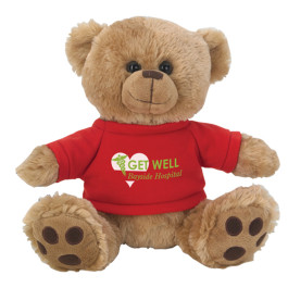 Printed 8 1/2" Big Paw Bear with Shirt