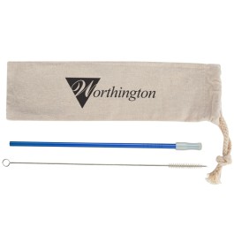 Park Avenue Stainless Straw Kit With Cotton Pouch
