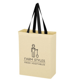 Customized Natural Cotton Canvas Grocery Tote Bag