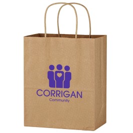 Kraft Paper Brown Wine Bag - 13" X 17"