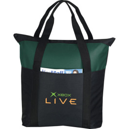 Custom Heavy Duty Zippered Business Tote Bag