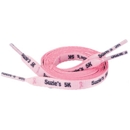 Custom Logo Standard Shoelaces - 0.375" W x 45" L