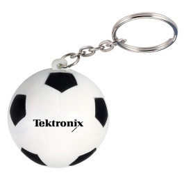 Custom Soccer Ball Stress Reliever Key Chain