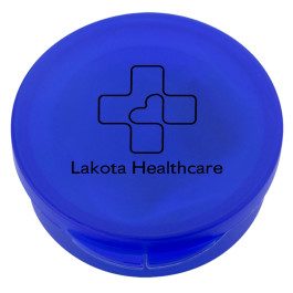 Imprinted Ear Buds In Round Plastic Case