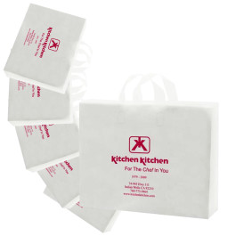 Custom Frosted Soft Loop Handle Bags