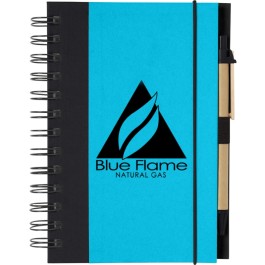 Printable Eco-Friendly 5" X 7" Spiral Notebook and Pen