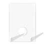 0.25" Distancing Barrier With Acrylic Legs