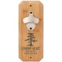 Emerson Bamboo Plaque Wall Mounted Bottle Opener